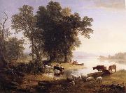 Asher Brown Durand Hudson River Looking Toward the Catskill painting